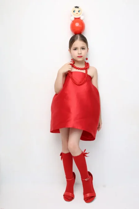 Red beautiful doll by Lyubov Sazhina — JOLIE Magazine editorial