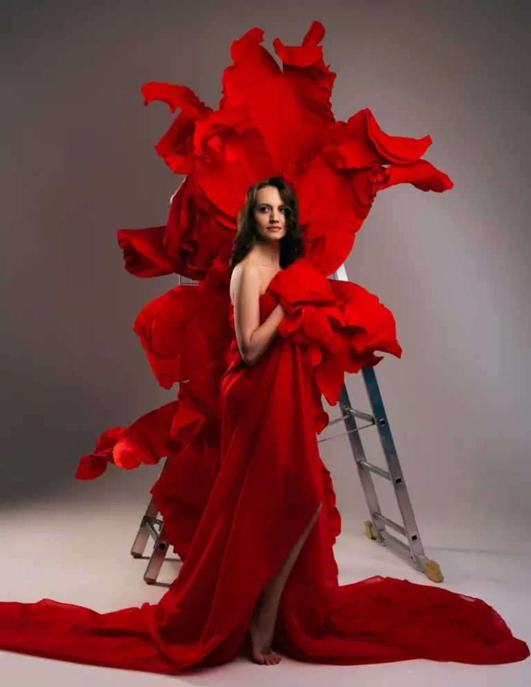 Scarlet Bloom by Anastasiya Golovko — JOLIE Magazine editorial